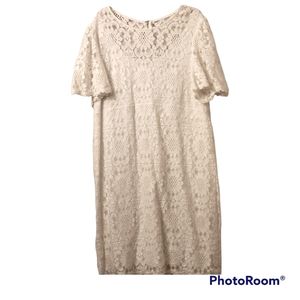 Dress Barn Short Sleeve Lace Sheath Dress